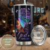 Camellia Personalized Black Women Faith Stainless Steel Tumbler - Double-Walled Insulation Vacumm Flask - Gift For Black Queen, International Women's Day, Hippie Girls 06