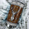 Camellia Personalized Deer Crystal Style Stainless Steel Tumbler - Customized Double-Walled Insulation Travel Thermal Cup With Lid Gift For Deer Lover