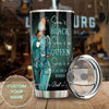 Camellia Personalized Black Nurse Living Her Best Life Stainless Steel Tumbler - Double-Walled Insulation Vacumm Flask - Gift For Black Queen, International Women's Day, Nurse's Day