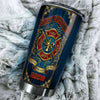 Camellia Personalized Firefighter Nutrition Facts Stainless Steel Tumbler-Double-Walled Insulation Gift For Firefighter Fireman