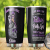 Camellia Persionalized 3D Aquarius Girl Stainless Steel Tumbler - Customized Double - Walled Insulation Travel Thermal Cup With Lid