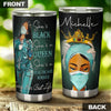 Camellia Personalized Black Nurse Living Her Best Life Stainless Steel Tumbler - Double-Walled Insulation Vacumm Flask - Gift For Black Queen, International Women's Day, Nurse's Day