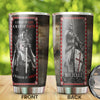 Camellia Personalized Child Of God Man Of Faith Warrior Of Christ Stainless Steel Tumbler-Wall Insulated Cup With Lid Travel Mug