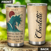 Camellia Personalized Mighter Than The Wave Of The Sea He Loves You Stainless Steel Tumbler- Wall Insulated Cup With Lid Travel Mug