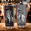 Camellia Personalized Child Of God Man Of Faith Warrior Of Christ Stainless Steel Tumbler-Wall Insulated Cup With Lid Travel Mug