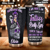Camellia Persionalized 3D Capricorn Girl Stainless Steel Tumbler - Customized Double - Walled Insulation Travel Thermal Cup With Lid