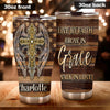 Camellia Personalized Live By Faith Grow By Grace The Cross Stainless Steel Tumbler-Thermal Flask Travel Therma Cup With Lid