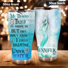 Camellia Personalized Mermaid They Didn't Know I Could Breathe Under water Stainless Steel Tumbler-Double-Walled Insulation Travel Cup With Lid