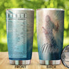 Camellia Persionalized 3D Emergency Bible Numbers Stainless Steel Tumbler - Customized Double - Walled Insulation Travel Thermal Cup With Lid Gift For Christian