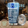 Camellia Personalized Mechanic Hourly Rate  Stainless Steel Tumbler-Sweat-Proof Double Wall Cup With Lid Gift For Mechanic