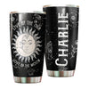 Camellia Personalized Live By The Sun Love By The Moon Stainless Steel Tumbler-Double-Walled Insulation Travel Cup With Lid