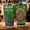 Camellia Persionalized Irish Facts Tree Stainless Steel Tumbler - Customized Double - Walled Insulation Travel Thermal Cup With Lid