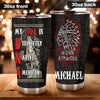 Camellia Personalized My DNA Is Definitely Native American Stainless Steel Tumbler-Double-Walled Insulation Cup With Lid Gift For Native American