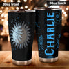 Camellia Personalized Live By The Sun Love By The Moon Stainless Steel Tumbler-Double-Walled Insulation Travel Cup With Lid