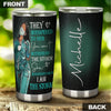 Camellia Personalized Black Nurse I Am The Storm Stainless Steel Tumbler - Double-Walled Insulation Vacumm Flask - Gift For Black Queen, International Women's Day, Nurse's Day
