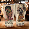 Camellia Black Girl Books Personalized Dirty Curvy Inked Stainless Steel Tumbler - Double-Walled Insulation Vacumm Flask - Gift For Black Queen, International Women's Day, Hippie Girls
