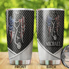 Camellia Personalized Nurse Wing Stainless Steel Tumbler - Double-Walled Insulation Vacumm Flask - Gift For Nurse, Christmas Gift, International Nurses Day