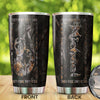 Camellia Persionalized Fishing Hook Stainless Steel Tumbler - Customized Double - Walled Insulation Travel Thermal Cup With Lid Gift For Fisherman