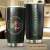 Camellia Personalized Irish By Blood Canadian By Birth Patriot By Choice Stainless Steel Tumbler - Customized Double-Walled Insulation Travel Thermal Cup With Lid