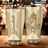 Camellia Personalized Horse Bronze Stainless Steel Tumbler - Double-Walled Insulation Vacumm Flask - Gift For Horse Lovers, Cowgirls, Cowboys, Perfect Christmas, Thanksgiving Gift