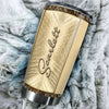 Camellia Personalized Horse Bronze Stainless Steel Tumbler - Double-Walled Insulation Vacumm Flask - Gift For Horse Lovers, Cowgirls, Cowboys, Perfect Christmas, Thanksgiving Gift