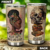 Camellia Black Girl Books Personalized Dirty Curvy Inked Stainless Steel Tumbler - Double-Walled Insulation Vacumm Flask - Gift For Black Queen, International Women's Day, Hippie Girls