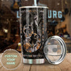 Camellia Persionalized Fishing Hook Stainless Steel Tumbler - Customized Double - Walled Insulation Travel Thermal Cup With Lid Gift For Fisherman
