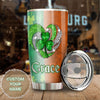 Camellia Persionalized Irish Heart  Jewelry Style Stainless Steel Tumbler - Customized Double - Walled Insulation Travel Thermal Cup With Lid