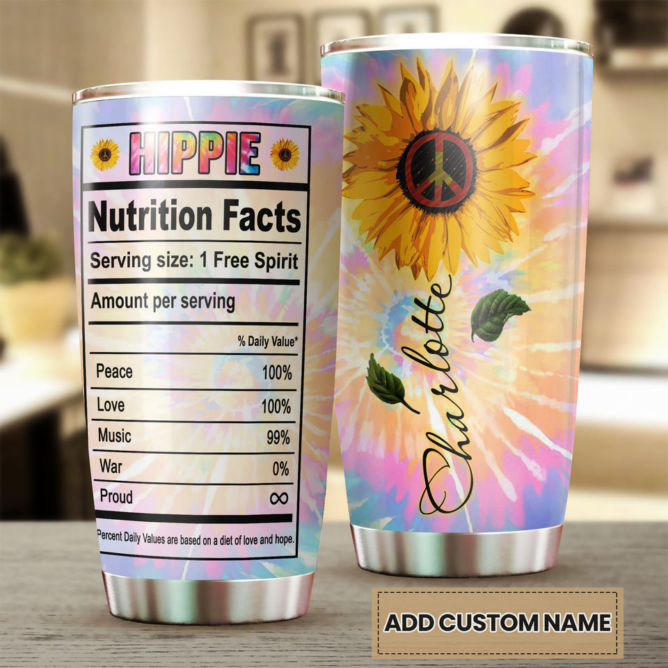 Camellia Personalized Hippie Style She Had The Soul Of Gypsy Stainless Steel Tumbler-Double-Walled Insulation Travel Cup With Lid Gift For Hippie Girl (2)