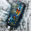 Camellia Personalized Butterfly I'll Hold You In My Heart Stainless Steel Tumbler - Double-Walled Insulation Vacumm Flask - For Thanksgiving, Memorial Day, Christians, Christmas Gift