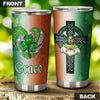 Camellia Persionalized Irish Heart  Jewelry Style Stainless Steel Tumbler - Customized Double - Walled Insulation Travel Thermal Cup With Lid