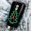 Camellia Personalized Christmas Nurse Stainless Steel Tumbler - Customized Double-Walled Insulation Travel Thermal Cup With Lid