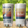 Camellia Personalized Bass Guitar Vintage Stainless Steel Tumbler - Double-Walled Insulation Vacumm Flask - Gift For Guitar Lovers, Guitar Players, Music Fans