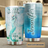 Camellia Personalized Mermaid Sassy Since Birth Salty By Choice Stainless Steel Tumbler-Double-Walled Insulation Travel Cup With Lid 01
