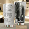 Camellia Personalized Horse Faith Stainless Steel Tumbler - Double-Walled Insulation Vacumm Flask - Gift For Horse Lovers, Cowgirls, Cowboys, Perfect Christmas, Thanksgiving Gift