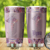 Camellia Personalized Nurse Symbol Stainless Steel Tumbler - Double-Walled Insulation Vacumm Flask - Gift For Nurse, Christmas Gift, International Nurses Day