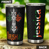 Camellia Personalized Celtic Irish Pride Stainless Steel Tumbler - Customized Double-Walled Insulation Travel Thermal Cup With Lid
