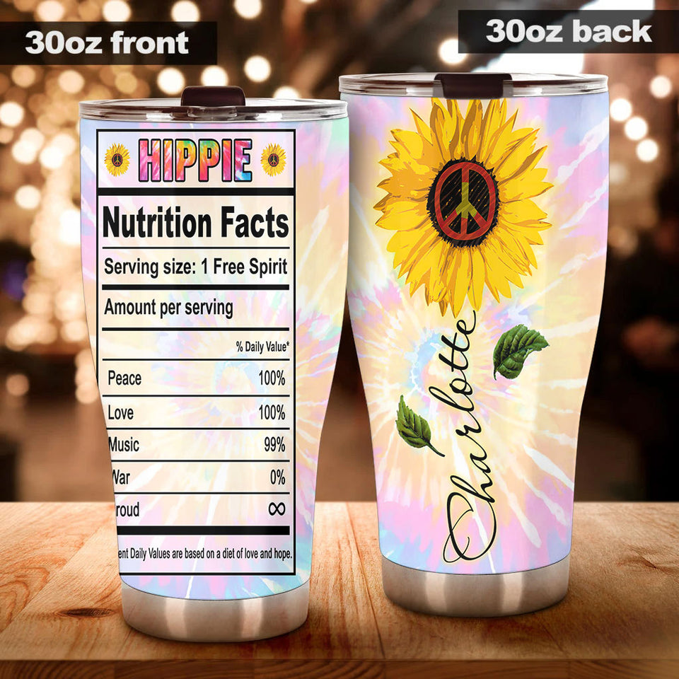 Camellia Personalized Hippie Style She Had The Soul Of Gypsy Stainless Steel Tumbler-Double-Walled Insulation Travel Cup With Lid Gift For Hippie Girl (2)