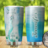 Camellia Personalized Mermaid Sassy Since Birth Salty By Choice Stainless Steel Tumbler-Double-Walled Insulation Travel Cup With Lid 01