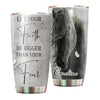Camellia Personalized Horse Faith Stainless Steel Tumbler - Double-Walled Insulation Vacumm Flask - Gift For Horse Lovers, Cowgirls, Cowboys, Perfect Christmas, Thanksgiving Gift