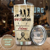 Camellia Personalized Golf Evolution It's My DNA Stainless Steel Tumbler-Double-Walled Travel Therma Cup With Lid Gift For Male Golf Player