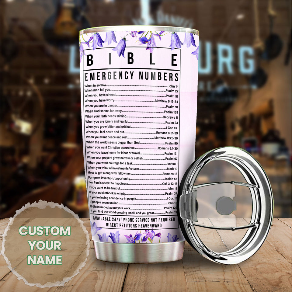 Camellia Personalized Black Women Bible Stainless Steel Tumbler - Double-Walled Insulation Vacumm Flask - Gift For Black Queen, International Women's Day, Hippie Girls 04