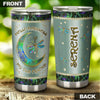 Camellia Personalized Mental Style Jewelry Dragonfly Hippie Stainless Steel Tumbler-Double-Walled Insulation Travel Cup With Lid 01