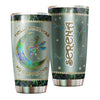Camellia Personalized Mental Style Jewelry Dragonfly Hippie Stainless Steel Tumbler-Double-Walled Insulation Travel Cup With Lid 01