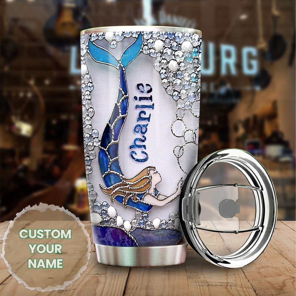 Camellia Personalized She Has The Soul Of Gypsy Heart Of Hippie Stainless Steel Tumbler-Double-Walled Insulation Travel Cup With Lid