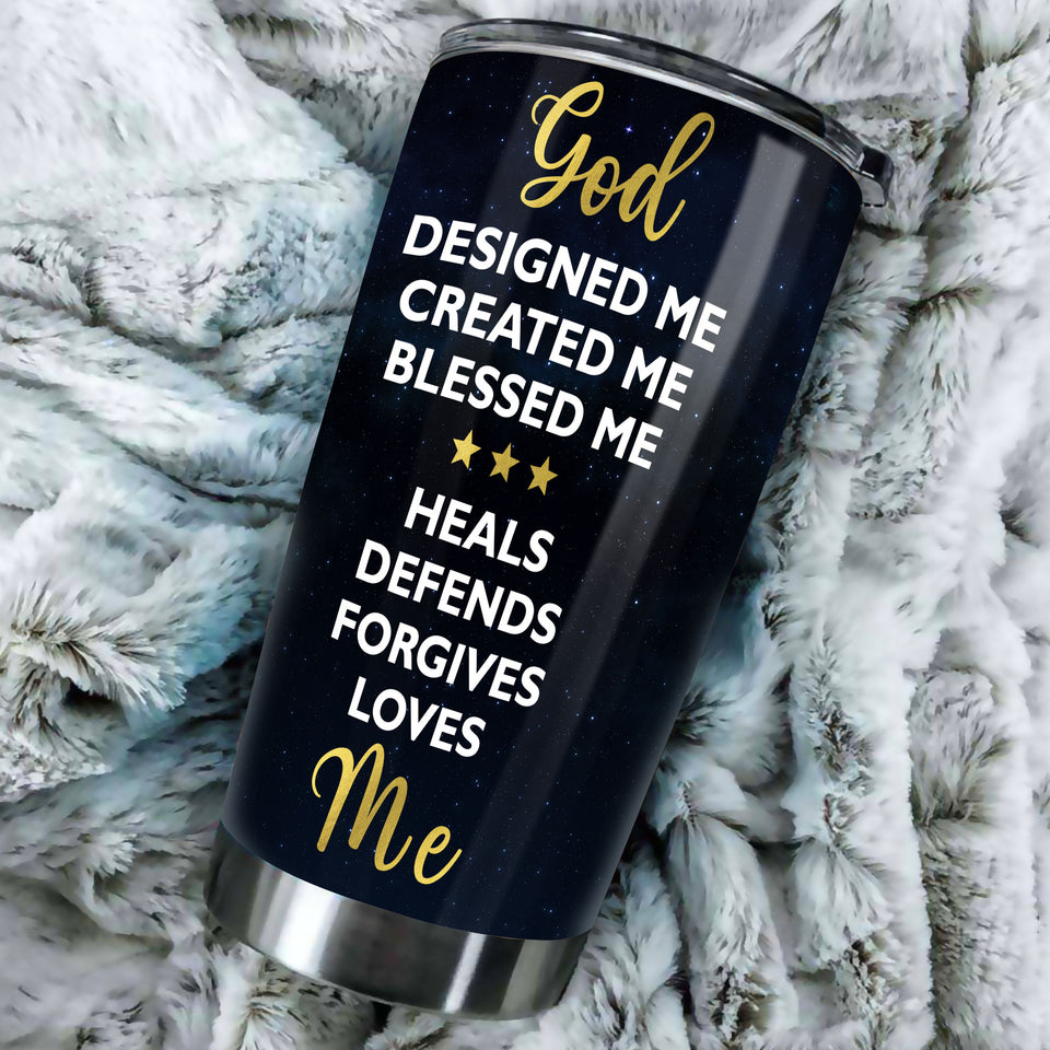 Camellia Personalized Black Women Faith God Loves Me - Double-Walled Insulation Vacumm Flask - Gift For Black Queen, International Women's Day, Hippie Girls