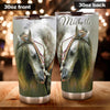 Camellia Personalized Horse Stainless Steel Tumbler - Double-Walled Insulation Vacumm Flask - Gift For Horse Lovers, Cowgirls, Cowboys, Perfect Christmas, Thanksgiving Gift 02