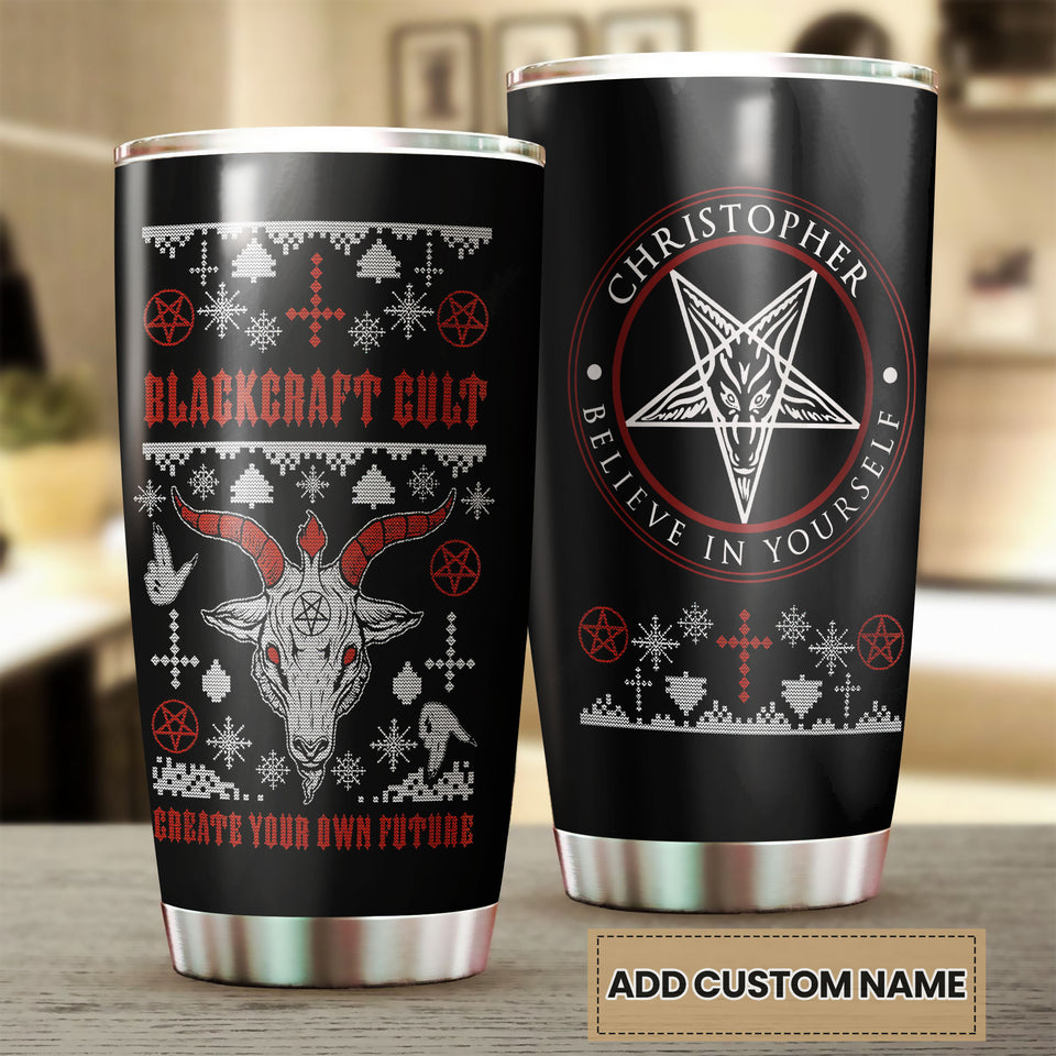 TMAE00 Camellia Personalized Blackcraft Believe In Yourself Stainless Steel Tumbler - Double-Walled Insulation Vacumm Flask - For Christmas Gift