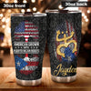 Camellia Persionalized American Tree American Grown With Puerto Rican Roots Stainless Steel Tumbler - Customized Double - Walled Insulation Travel Thermal Cup With Lid