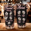 Camellia Persionalized 3D Basketball Pitching Crips Stainless Steel Tumbler - Customized Double - Walled Insulation Travel Thermal Cup With Lid